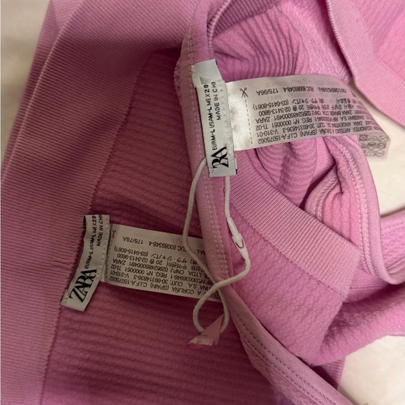Zara Light Pink Ribbed Set - Picture 3 of 3